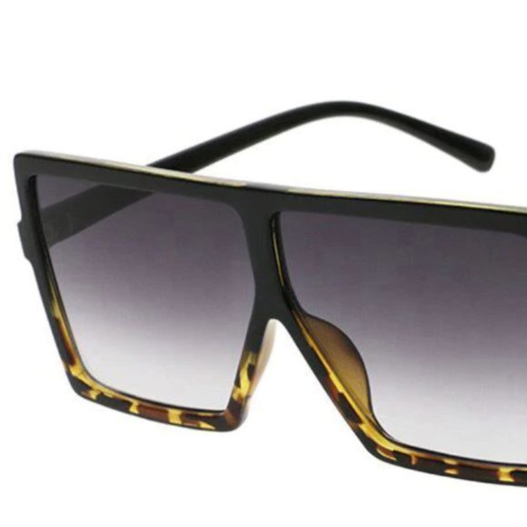 Oversized Leopard square sunglasses - Picture 5 of 6